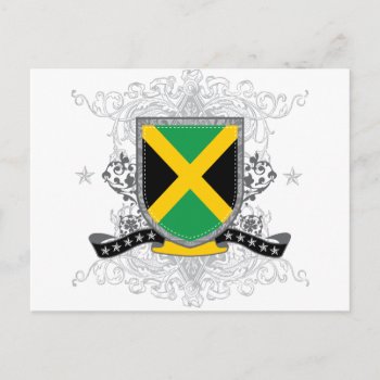 Jamaica Shield 2 Postcard by brev87 at Zazzle