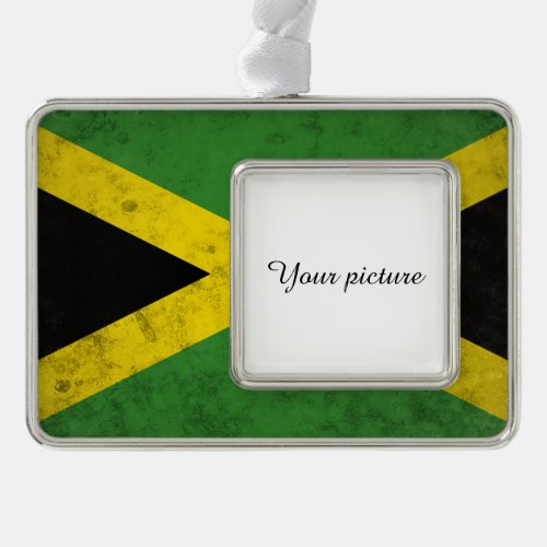 Jamaica Silver Plated Framed Ornament