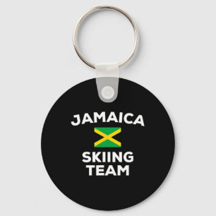 Jamaica Ski Skiing Team Jamaican Flag  Keychain