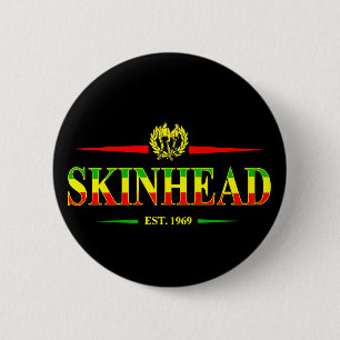 Jamaica Skinhead 1969 Button
