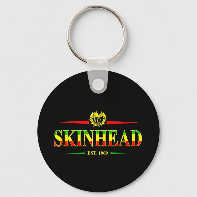 Jamaica Skinhead 1969 Keychain (Front)