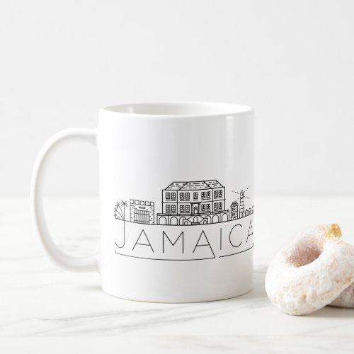 Jamaica Skyline Stylized Skyline Coffee Mug