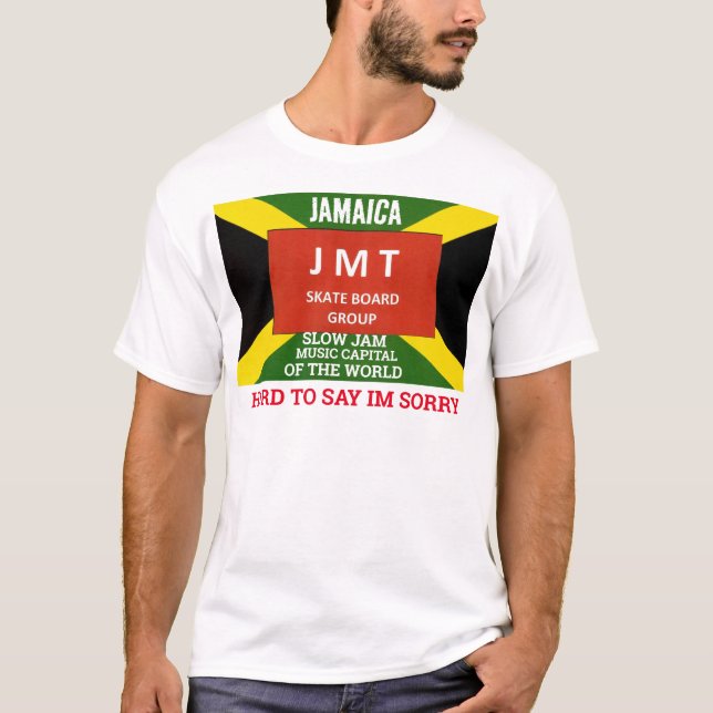 JAMAICA  SLOW JAM Men's Basic T-Shirt (Front)