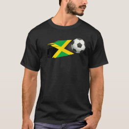 Jamaica Soccer Ball Jamaica Flag Jersey - Jamaican T-Shirt