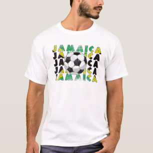 Jamaica Soccer Team Supporter Jamaica Flag T-Shirt
