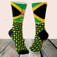 Jamaica Socks, Emblem, Jamaican flag fashion