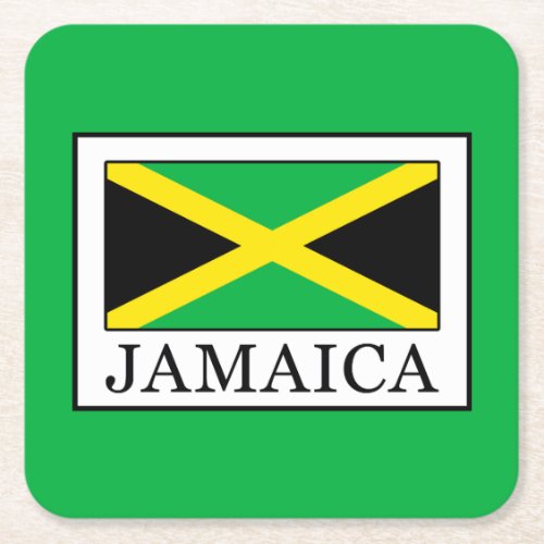 Jamaica Square Paper Coaster