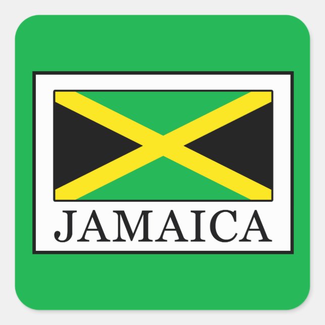 Jamaica Square Sticker (Front)