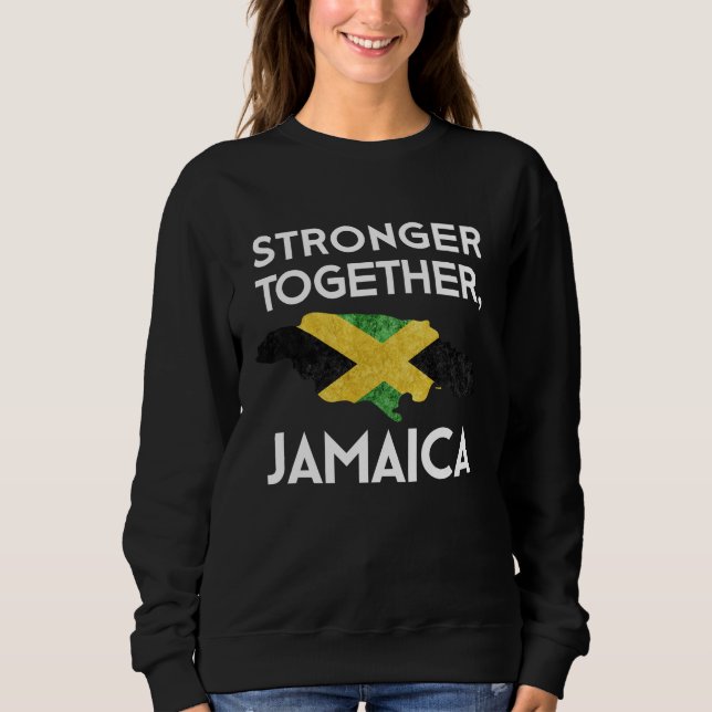 Jamaica Strong Hurricane Melissa Support Sweatshirt (Front)