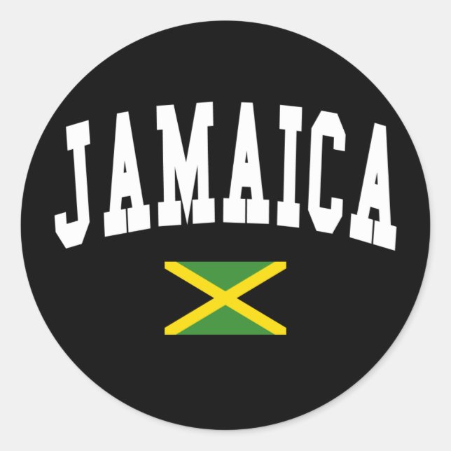 Jamaica Style Classic Round Sticker (Front)