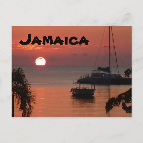 Jamaica Sunset Postcard