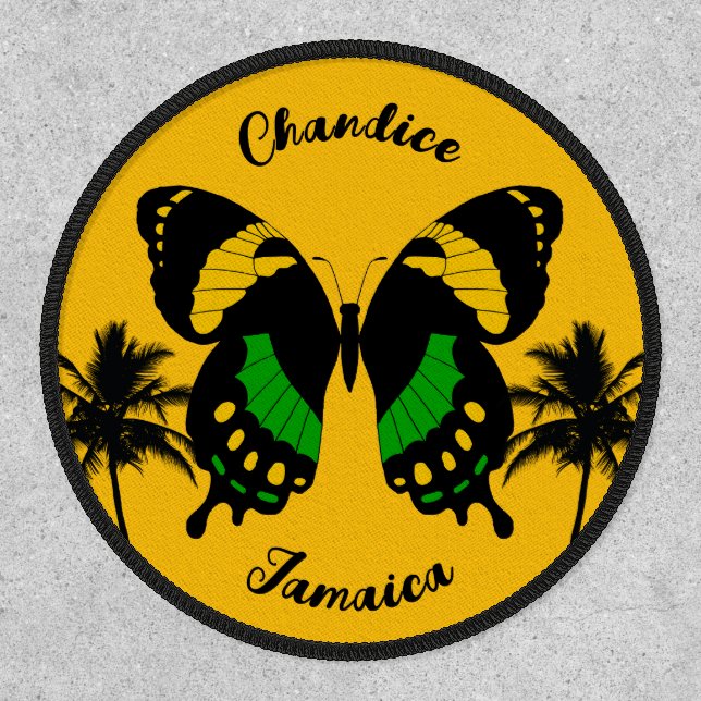 Jamaica Swallowtail Butterfly Tropical Patch (Front)