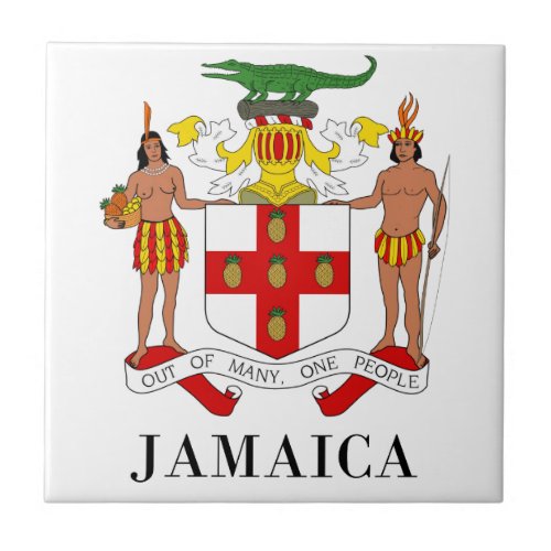 JAMAICA _ symbolcoat of armsflagcolorsemblem Tile