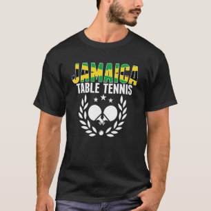Jamaica Table Tennis   Jamaican Ping Pong Supporte T-Shirt