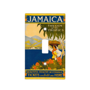 Jamaica, the gem of the tropics light switch cover