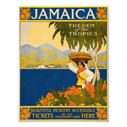 Jamaica the gem of the tropics photo print