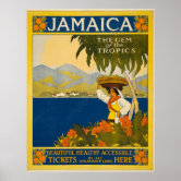 Jamaica: The Gem of the Tropics Vintage Travel Poster – Vintagraph Art