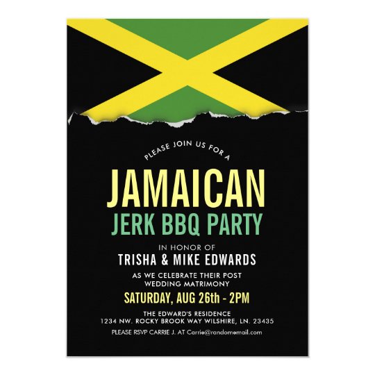 Jamaican Themed Wedding Invitations 6
