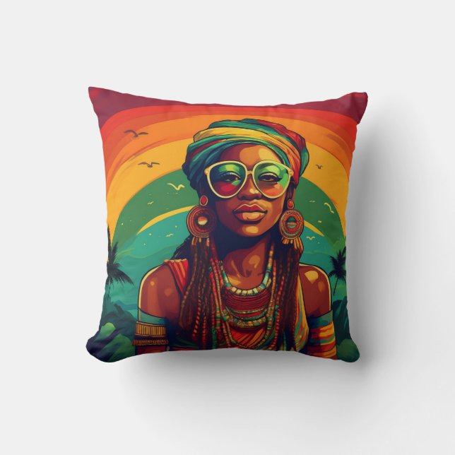 Jamaica Throw Pillow (Front)