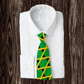 Jamaica Ties, fashion Jamaican Flag, business Neck Tie