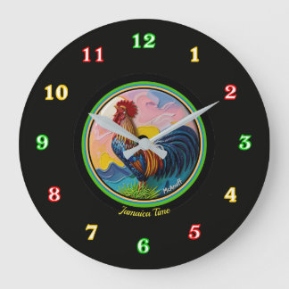 Jamaica Time Large Clock