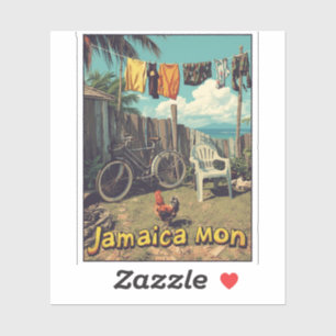 Jamaica tropical charm sticker