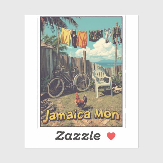 Jamaica tropical charm sticker (Sheet)