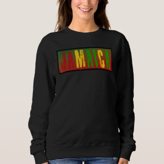 Jamaica Vacation Jamaica Clothing Reggae Flag Colo Sweatshirt