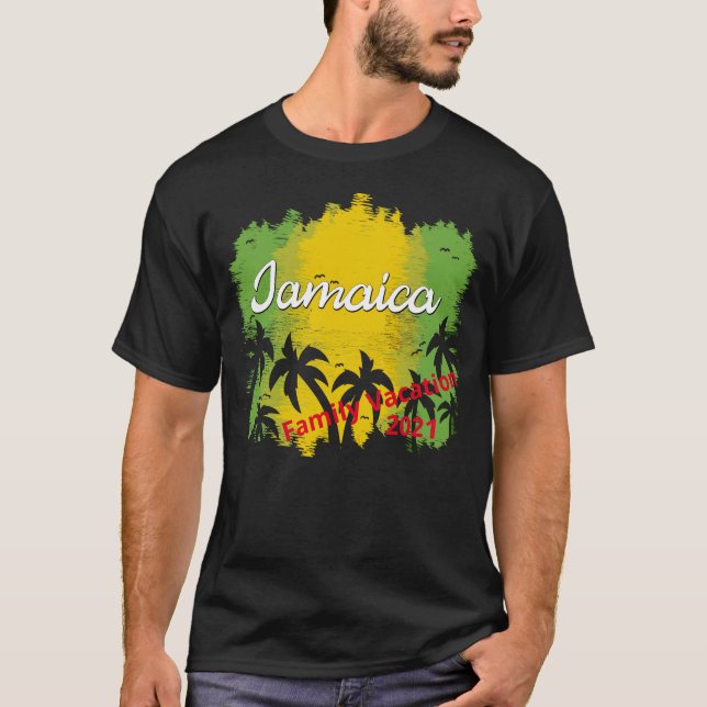 Jamaica Vacation Matching Group Reggae Souvenirs T-Shirt (Front)