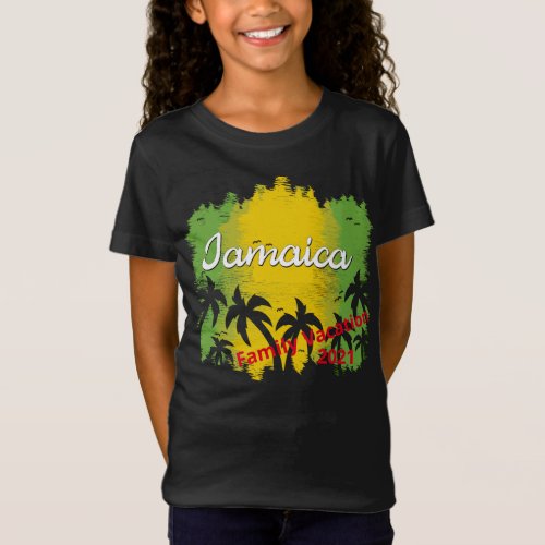 Jamaica Vacation Matching Group Reggae Souvenirs T T_Shirt