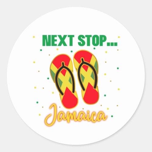 Jamaica Vacation Next Stop Jamaica Group Matching  Classic Round Sticker