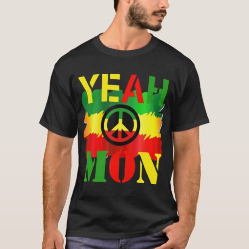 Jamaica Vacation Reggae Colors Yeah Mon T_Shirt