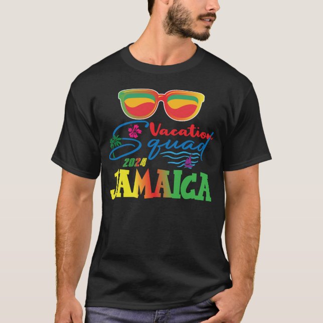 Jamaica Vacation Squad 2024 Matching Family Trip T-Shirt (Front)