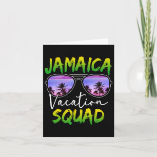 Jamaica Vacation Squad 2025 Matching Group Family  Card