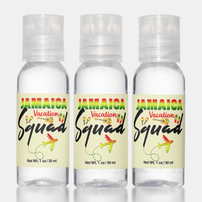 Jamaica Vacation Squad Group Matching Reggae  Hand Sanitizer (Set)