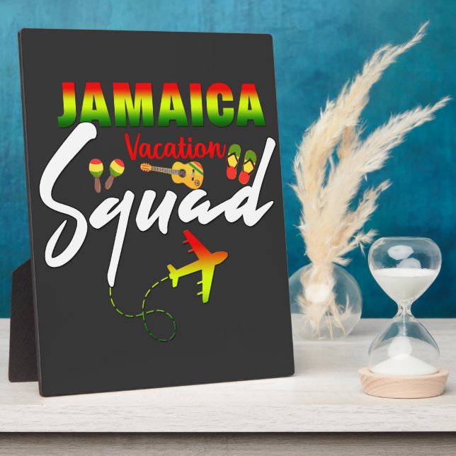 Jamaica Vacation Squad Group Matching Reggae   Plaque (Side)