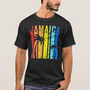 Jamaica Vintage Design Jamaican Island Vacation Ja T-Shirt