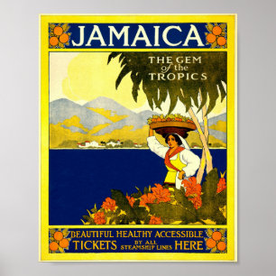 JAMAICA VINTAGE POSTER