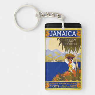 Jamaica vintage souvenirs keychain
