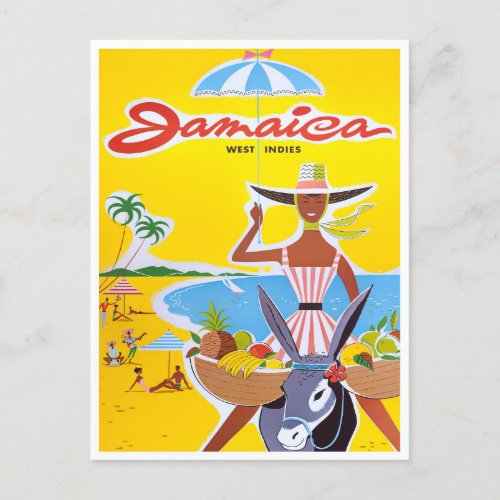 Jamaica vintage travel postcard
