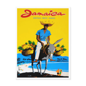Jamaica vintage travel postcard