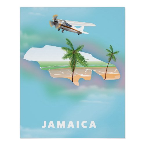 Jamaica Vintage travel poster
