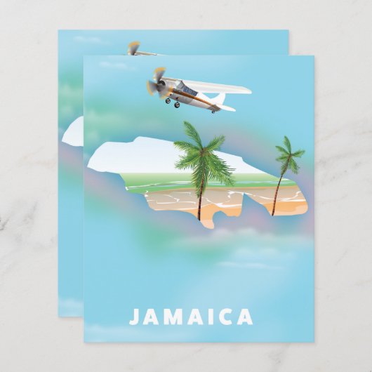 Jamaica Vintage travel poster (Front/Back)