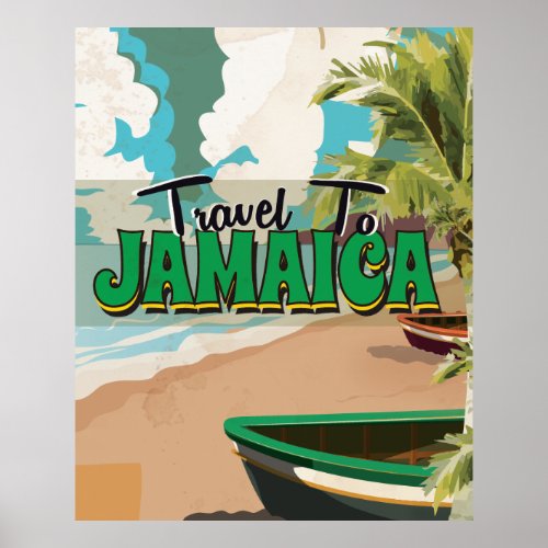 Jamaica Wedding Travel poster Poster