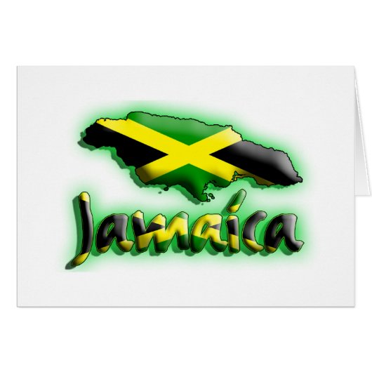 Jamaica with flag title (Front Horizontal)