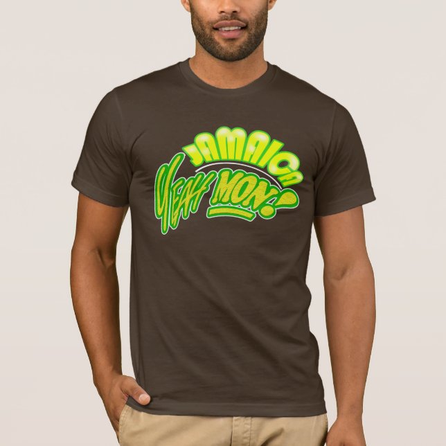 Jamaica Yeah Mon Brown Shirt (Front)