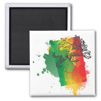 Jamaica Zion Lion Magnet by brev87 at Zazzle