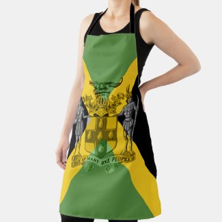Jamaican All-Over Print Apron
