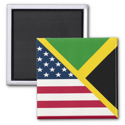 Jamaican American Flag  Jamaica United States Magnet