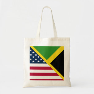Jamaican American Flag Jamaica United States Tote Bag